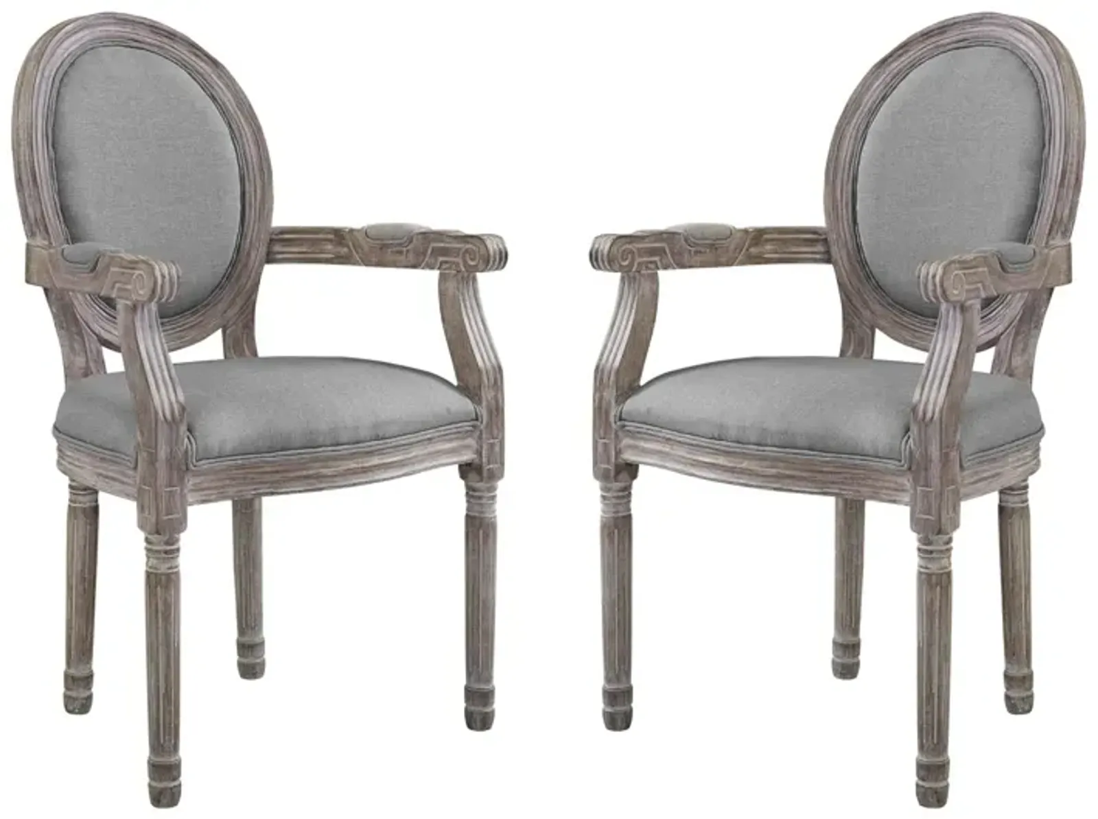 Emanate Dining Armchair Upholstered Fabric Set of 2