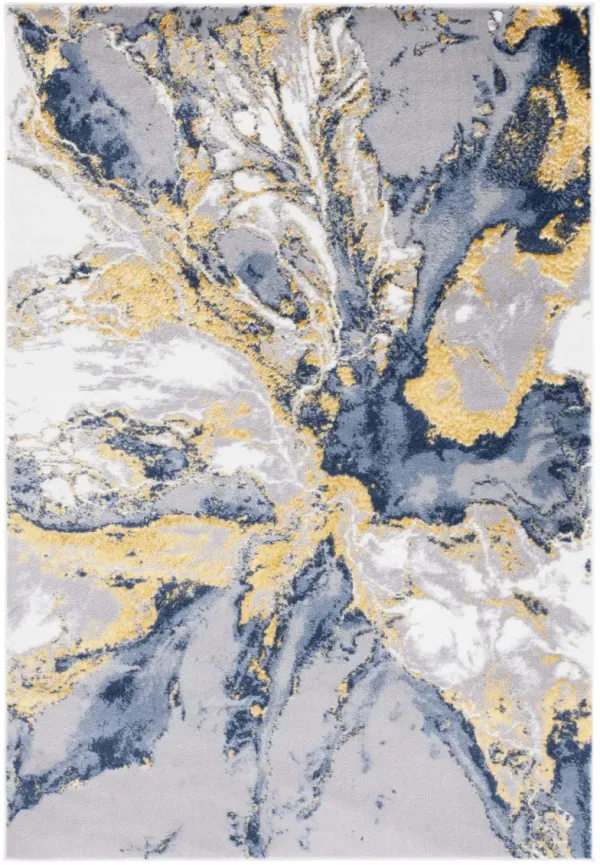 AMELIA 719 BLUE  5'-3' x 7'-6' Medium Rectangle Rug