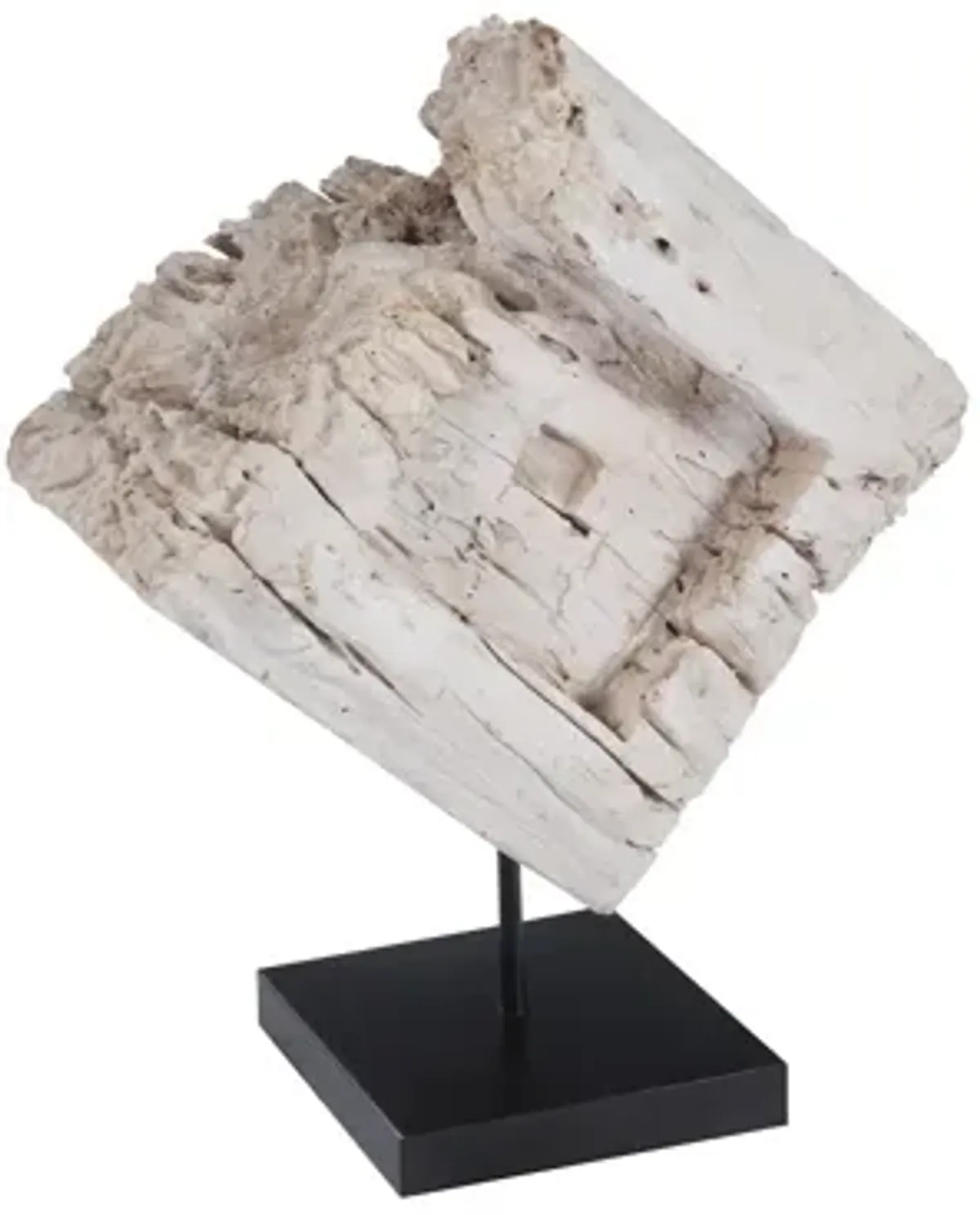 Eroded Wood Block on Stand, Assorted