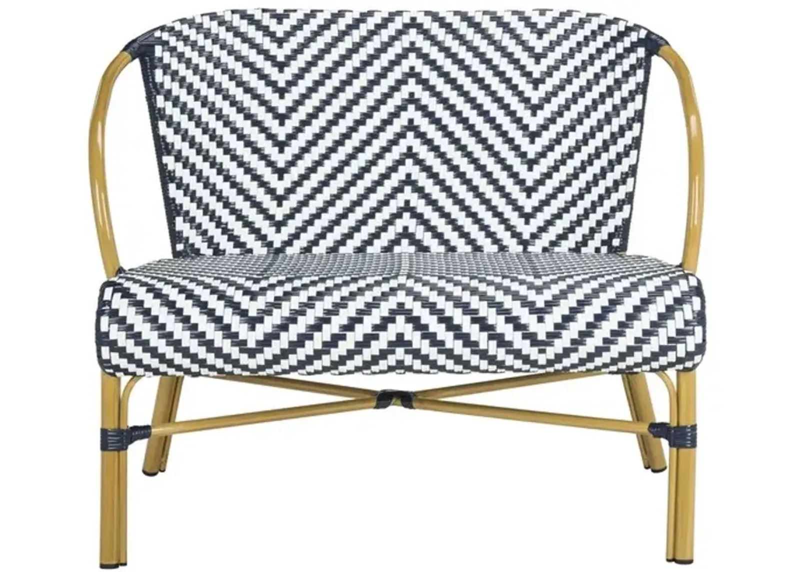 Dandra Herringbone Rattan Outdoor Settee