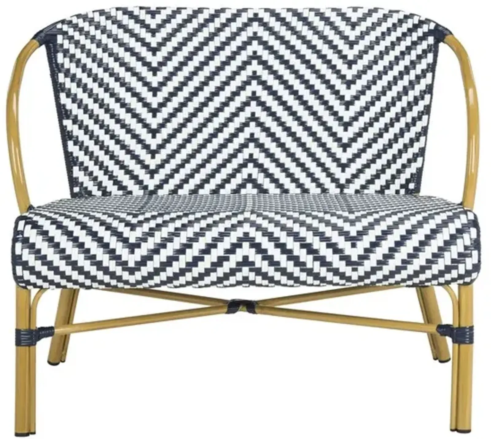 Dandra Herringbone Rattan Outdoor Settee