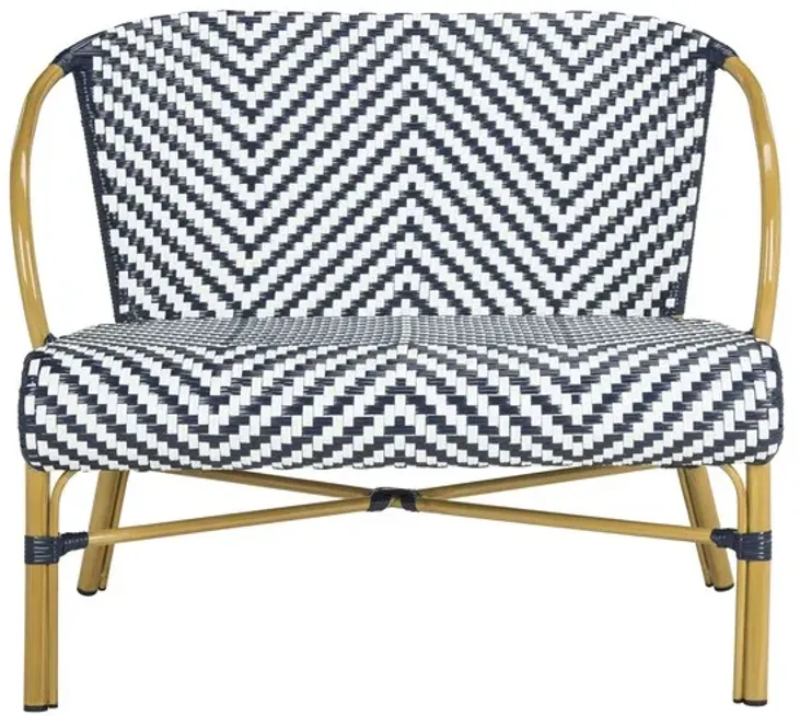 Dandra Herringbone Rattan Outdoor Settee