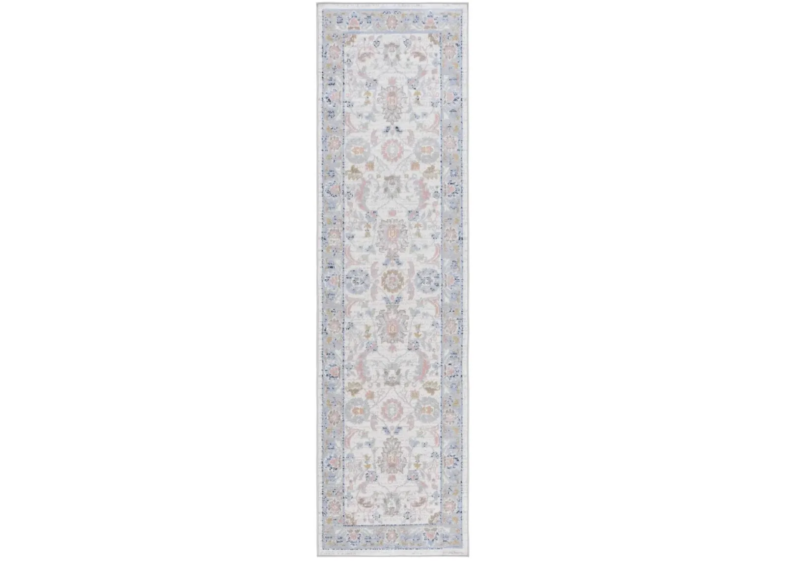 BAYSIDE 120 Blue 2'-2' X 8' Runner Rug