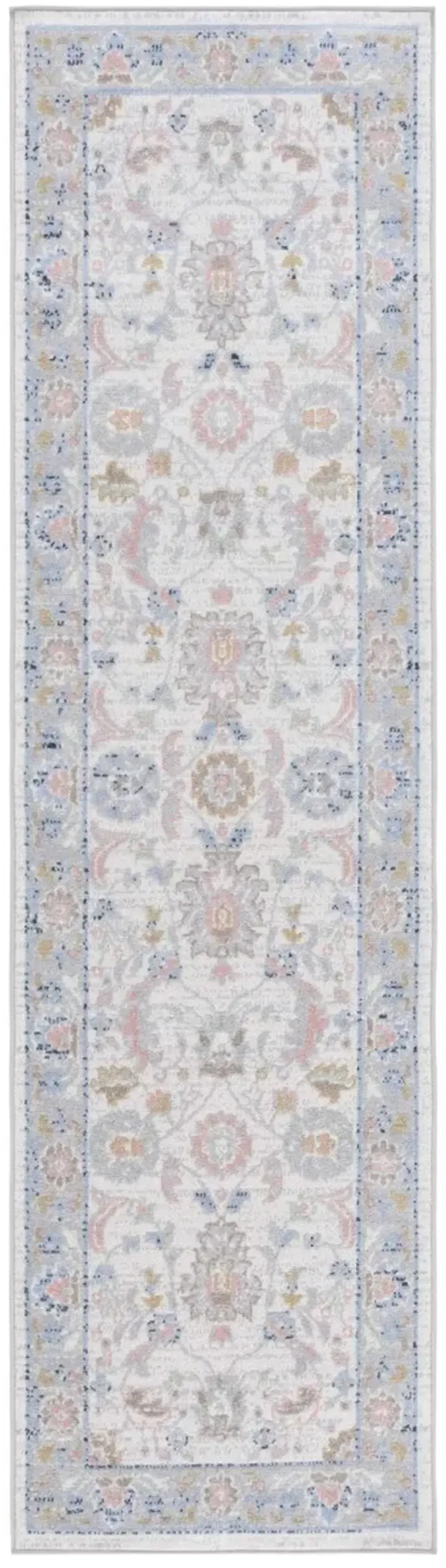 BAYSIDE 120 Blue 2'-2' X 8' Runner Rug