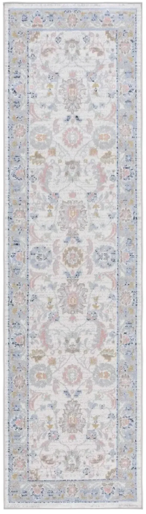 BAYSIDE 120 Blue 2'-2' X 8' Runner Rug