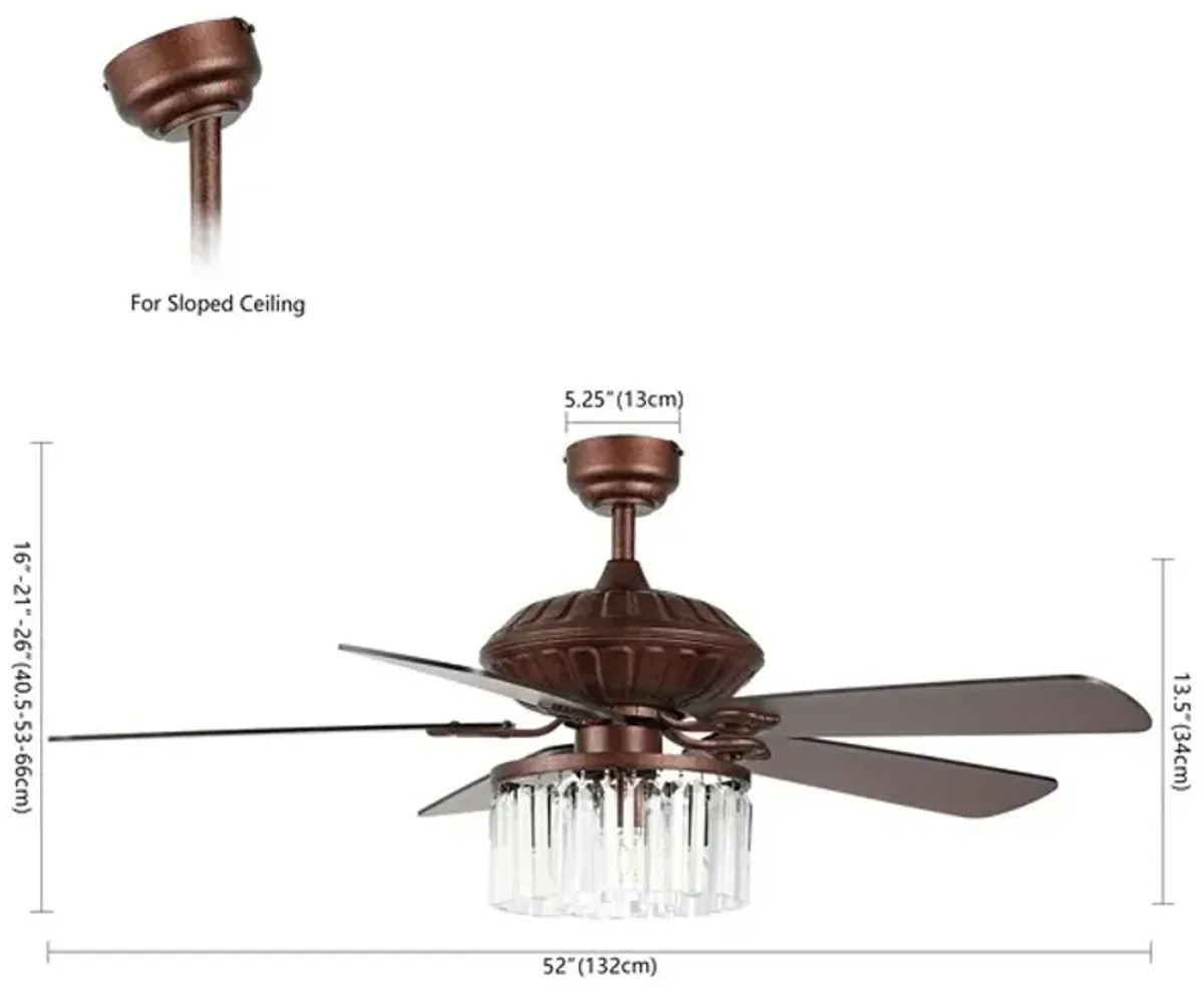 CRISTA CEILING FAN/REMOTE