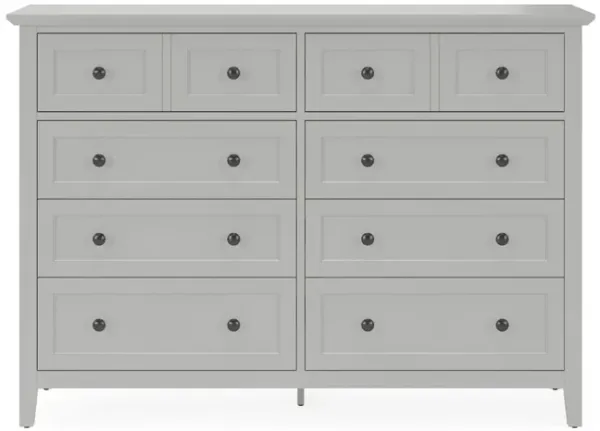 Grace Eight Drawer Dresser In Elephant Gray (2024)
