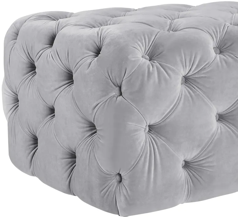 kaylee grey velvet ottoman