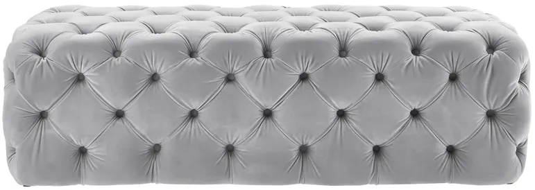 kaylee grey velvet ottoman