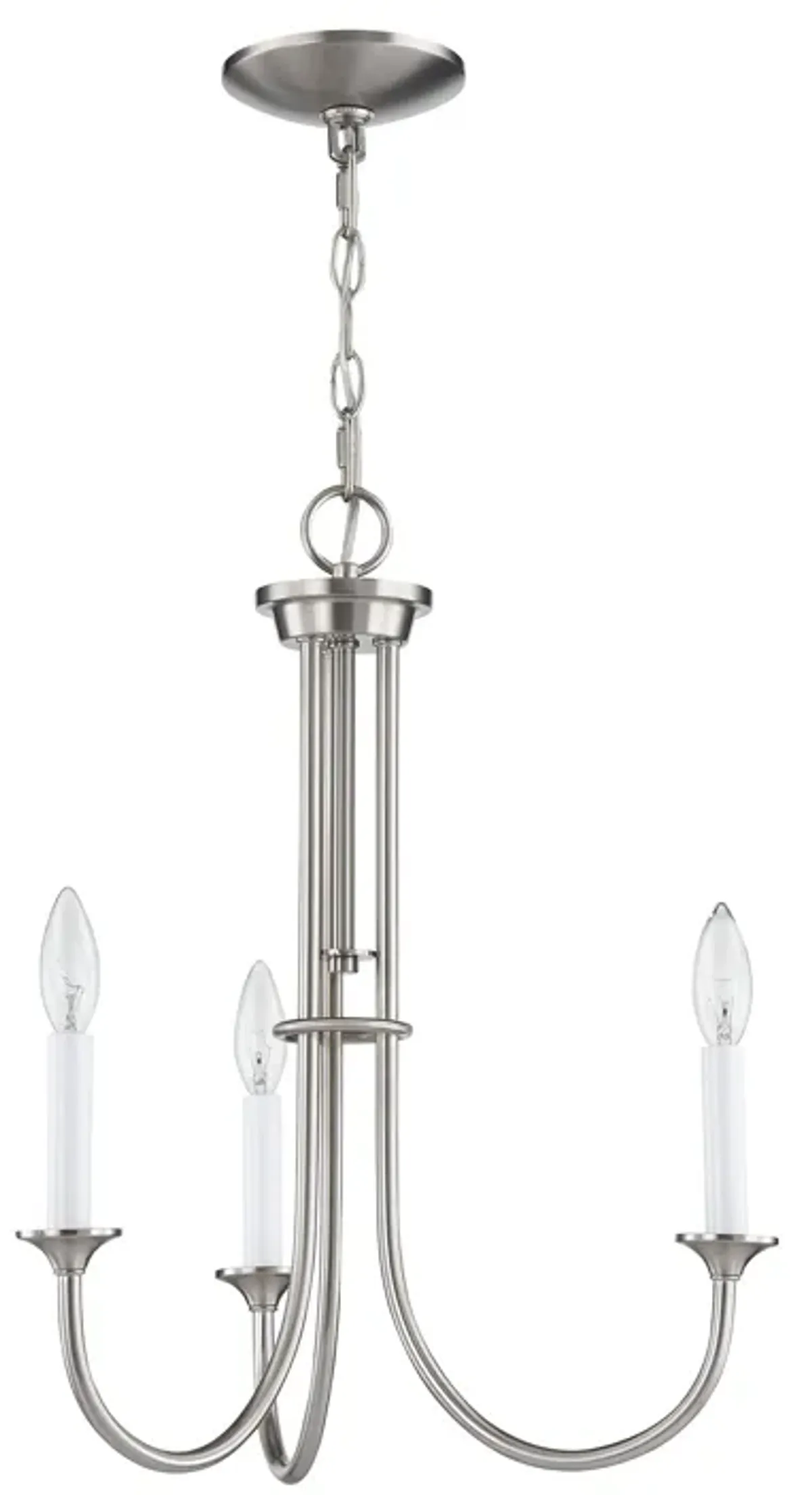 Meadowview 18'' Wide 3-Light Chandelier - Brushed Nickel