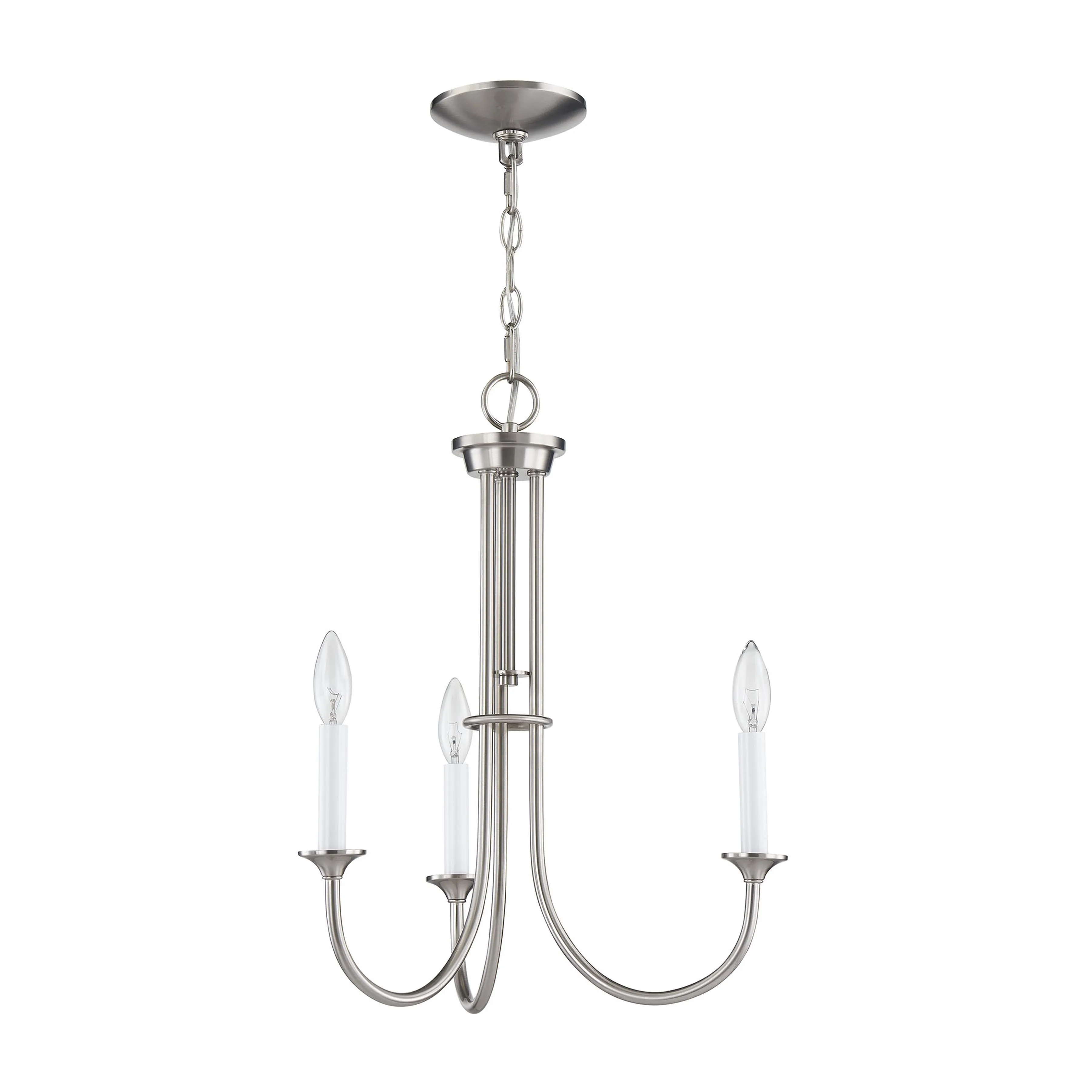 Meadowview 18'' Wide 3-Light Chandelier - Brushed Nickel