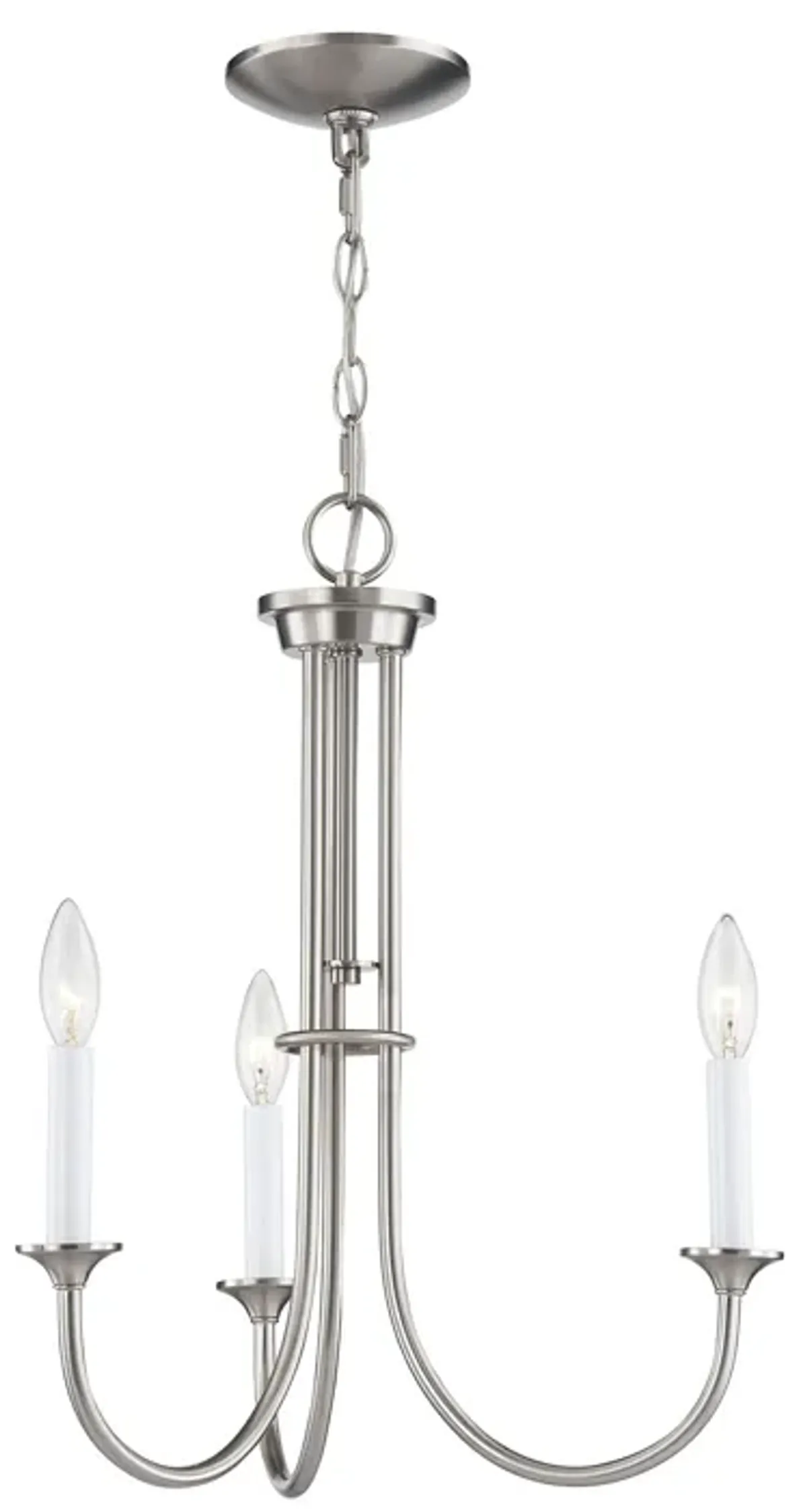 Meadowview 18'' Wide 3-Light Chandelier - Brushed Nickel