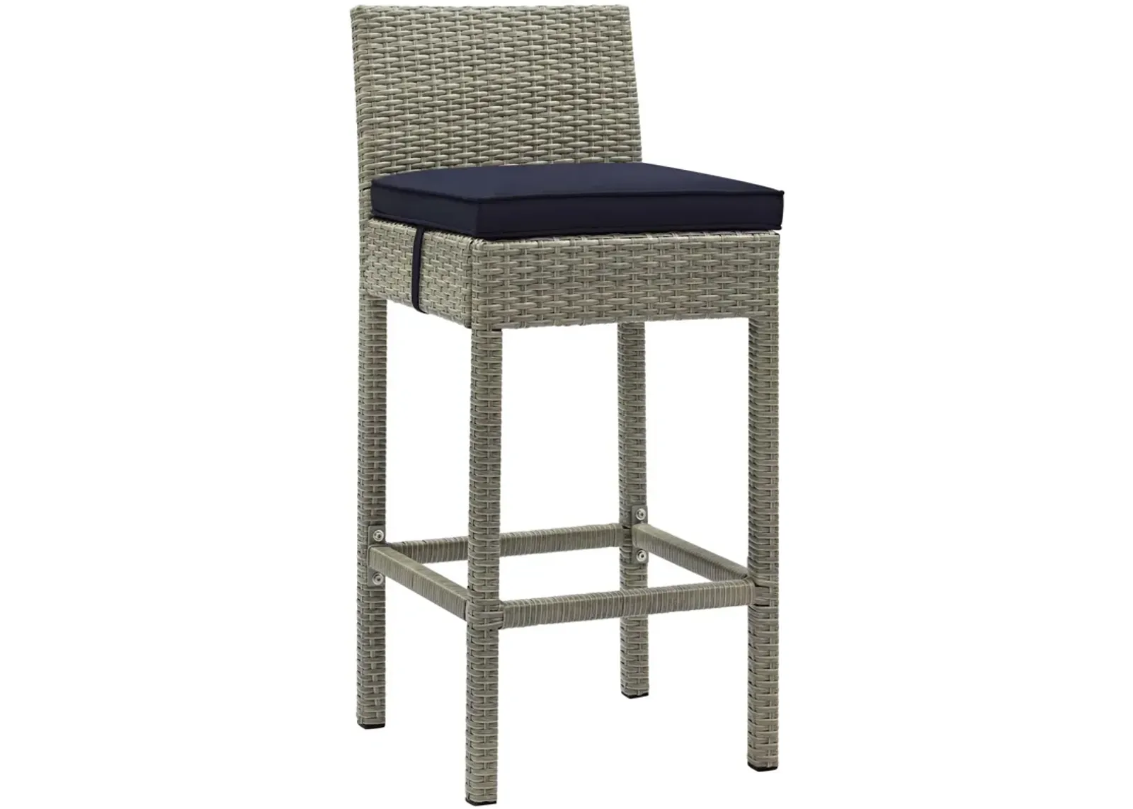 Conduit Outdoor Patio Wicker Rattan Bar Stool