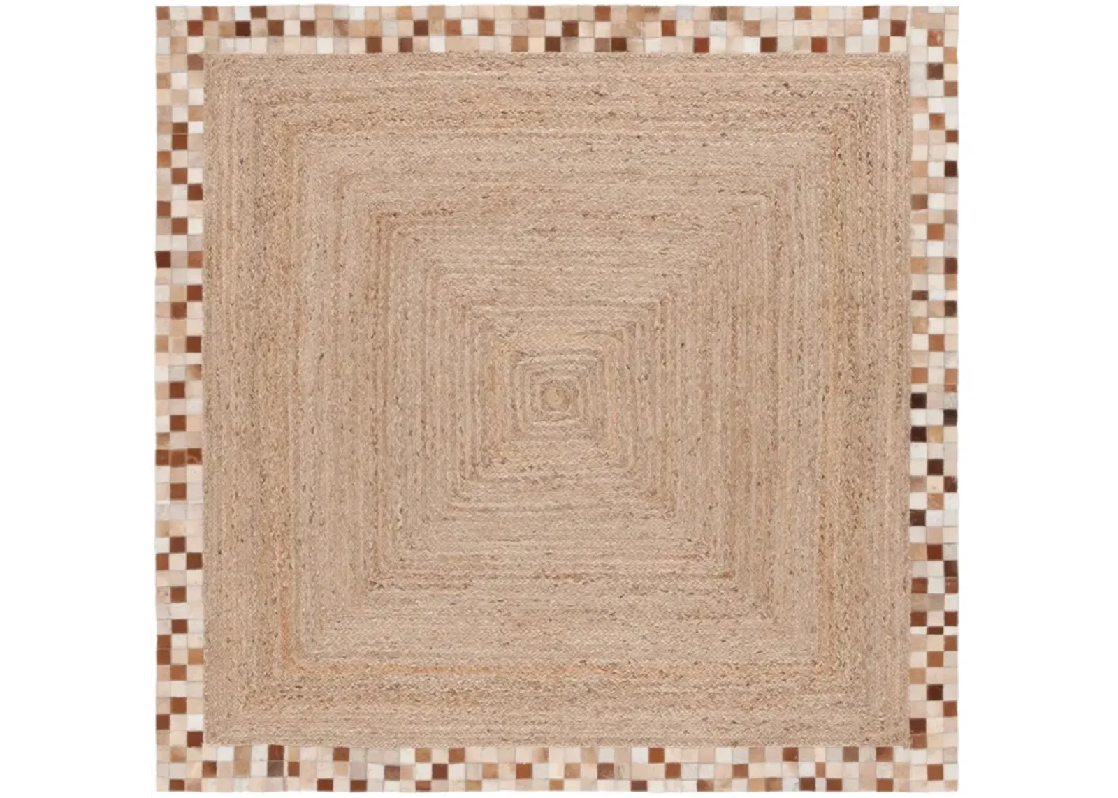 NATURAL FIBER 828 NATURAL  6' x 6' Square Square Rug