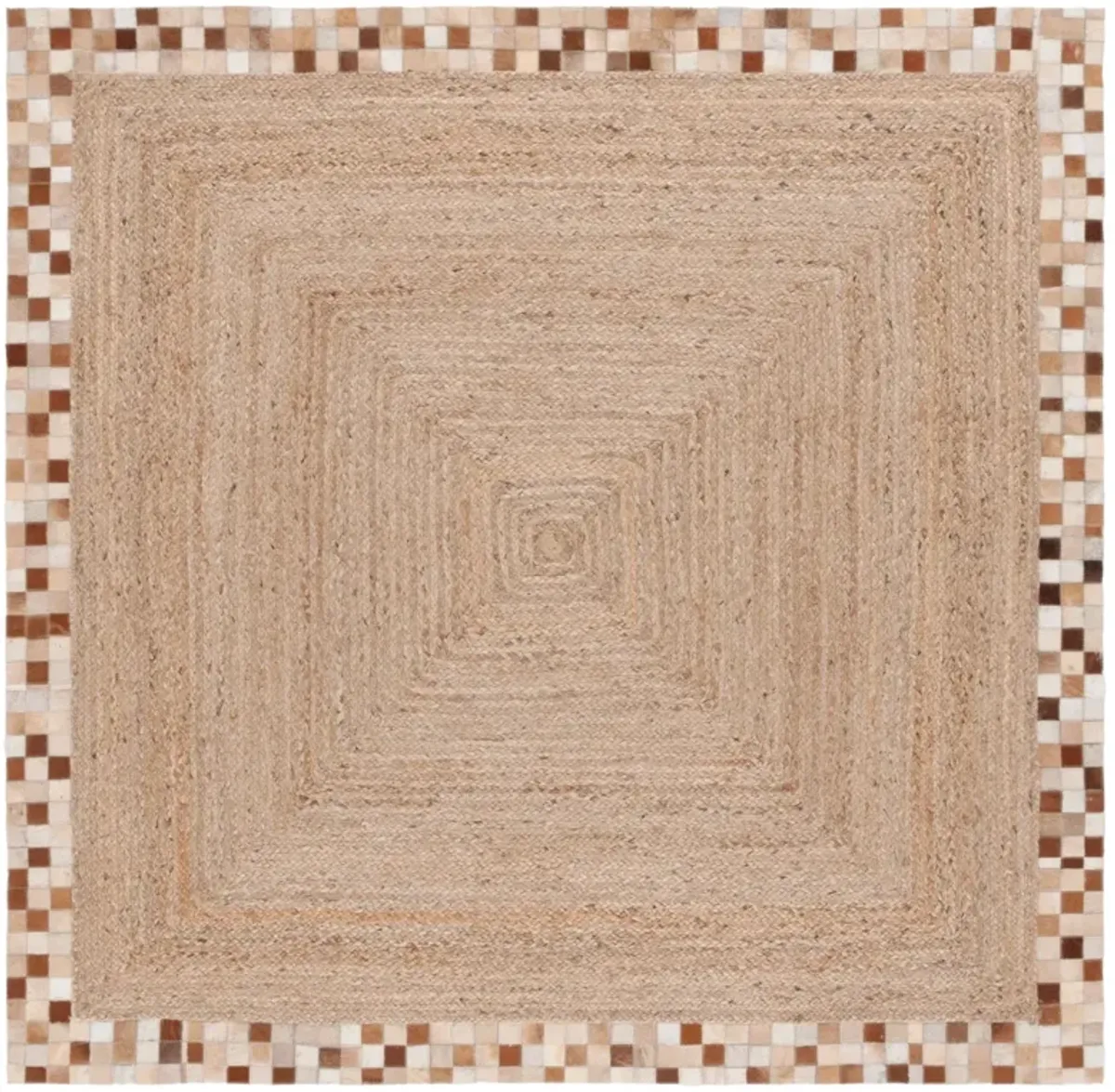 NATURAL FIBER 828 NATURAL  6' x 6' Square Square Rug