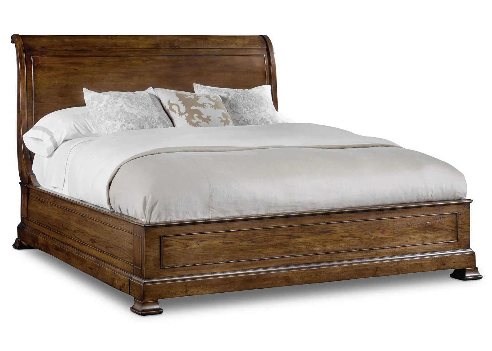 Archivist Queen Sleigh Bed w/Low Footboard