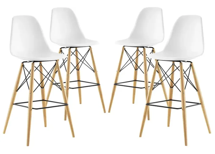 Pyramid Dining Side Bar Stool Set of 4