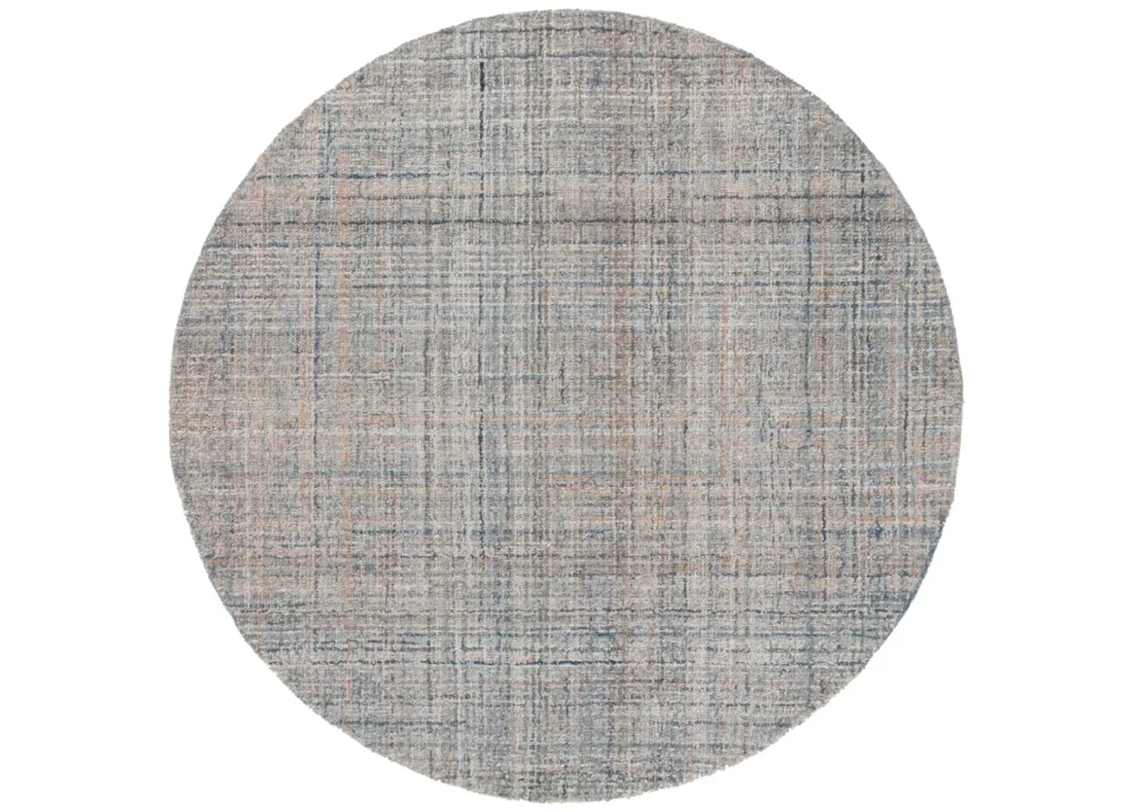 ABSTRACT 151 BLUE  6' x 6' Round Round Rug