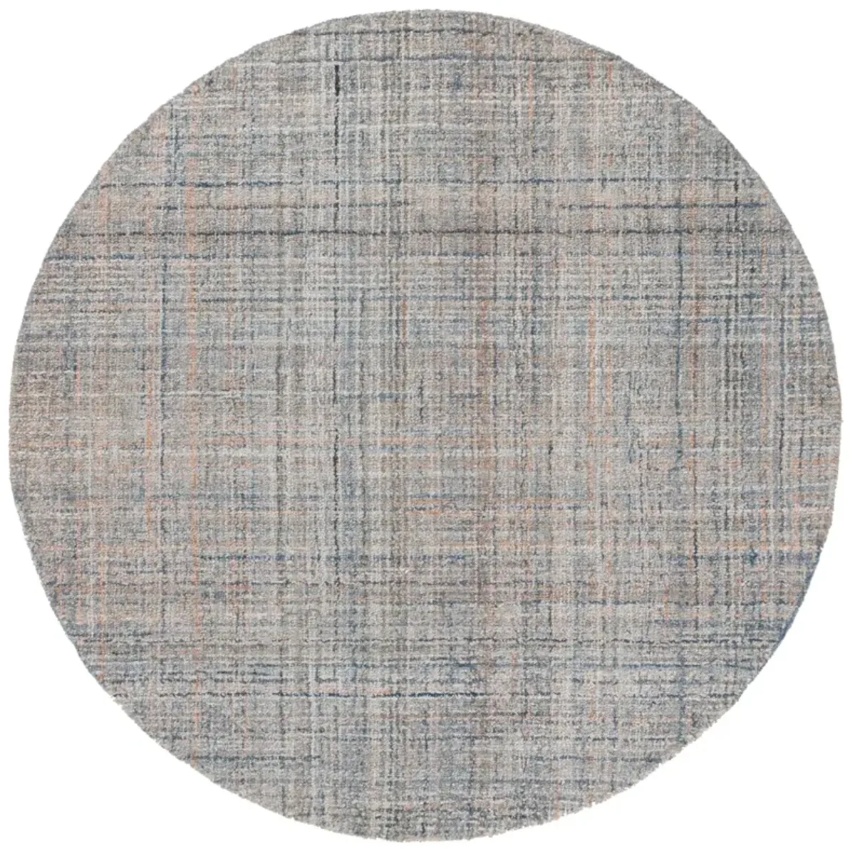 ABSTRACT 151 BLUE  6' x 6' Round Round Rug