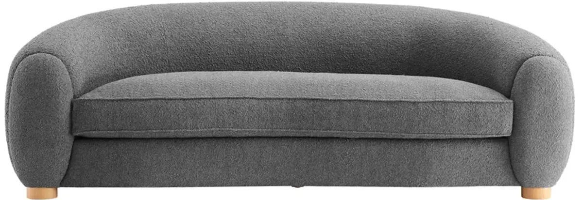 Abundant Boucle Upholstered Fabric Sofa