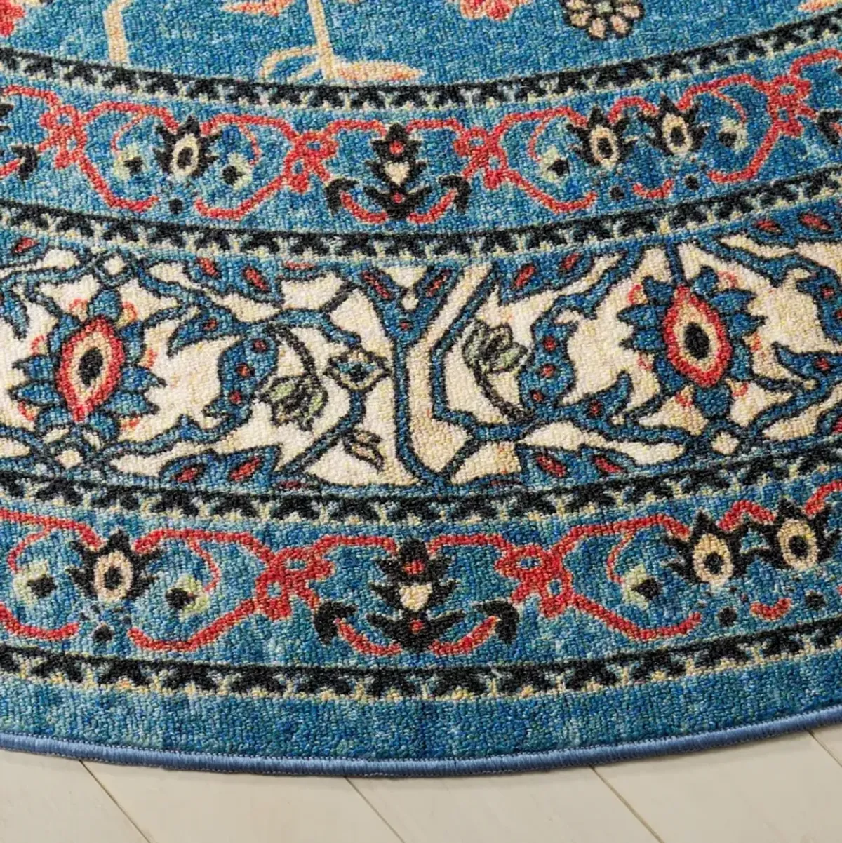 JOURNEY 105 BLUE  6'-7' x 6'-7' Round Round Rug