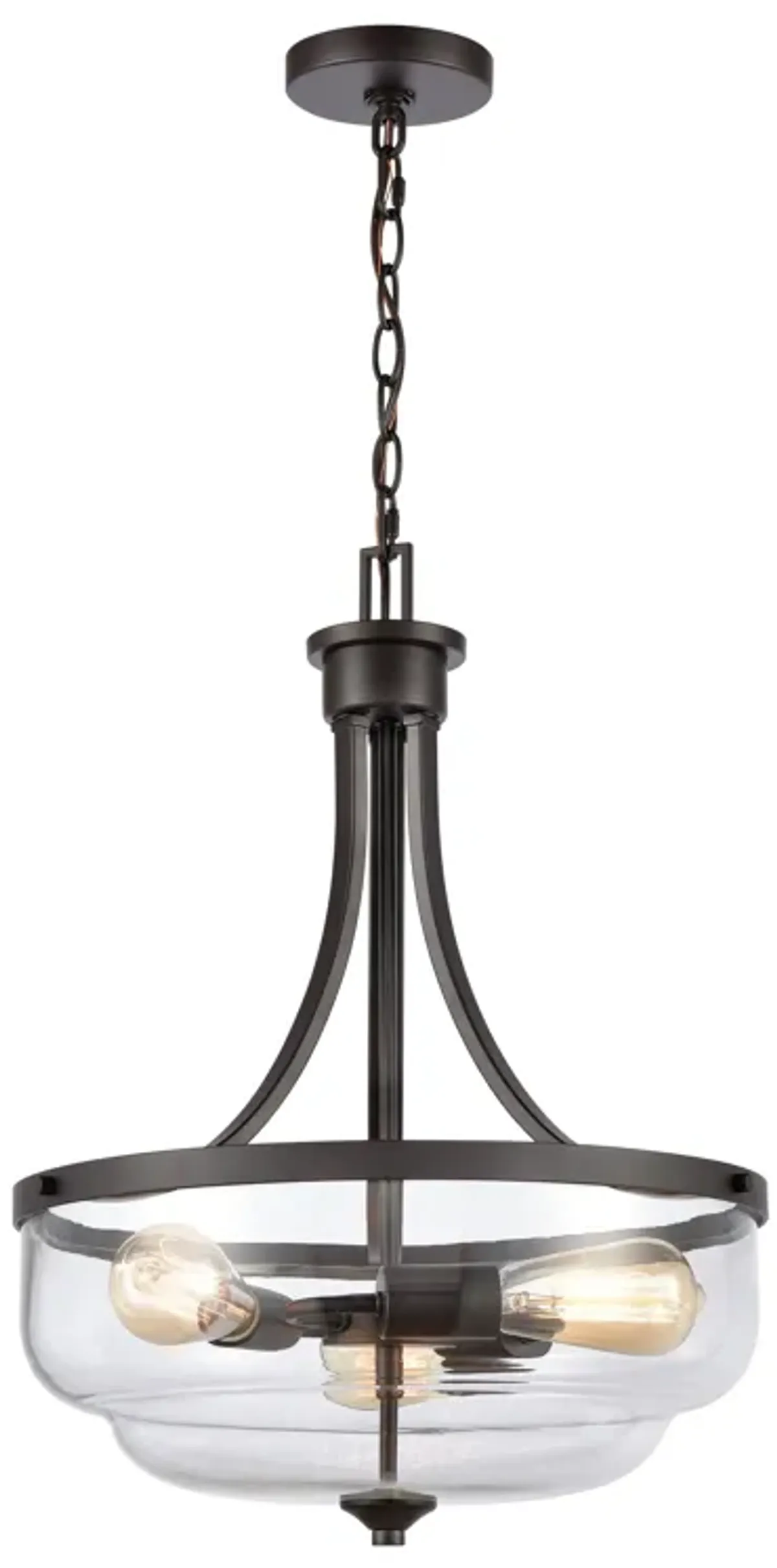 Calistoga 17" Wide 3-Light Pendant - Oil Rubbed Bronze