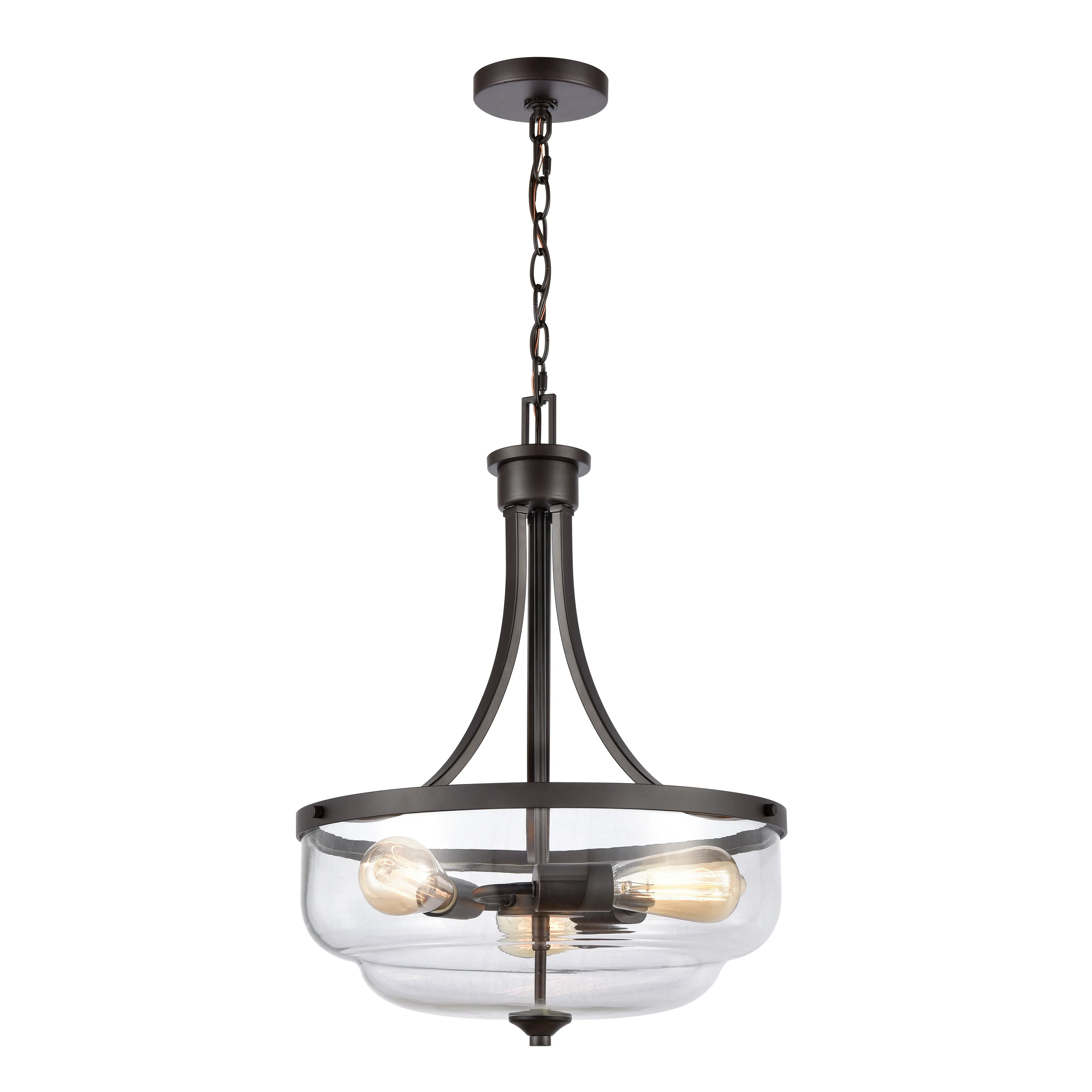 Calistoga 17" Wide 3-Light Pendant - Oil Rubbed Bronze