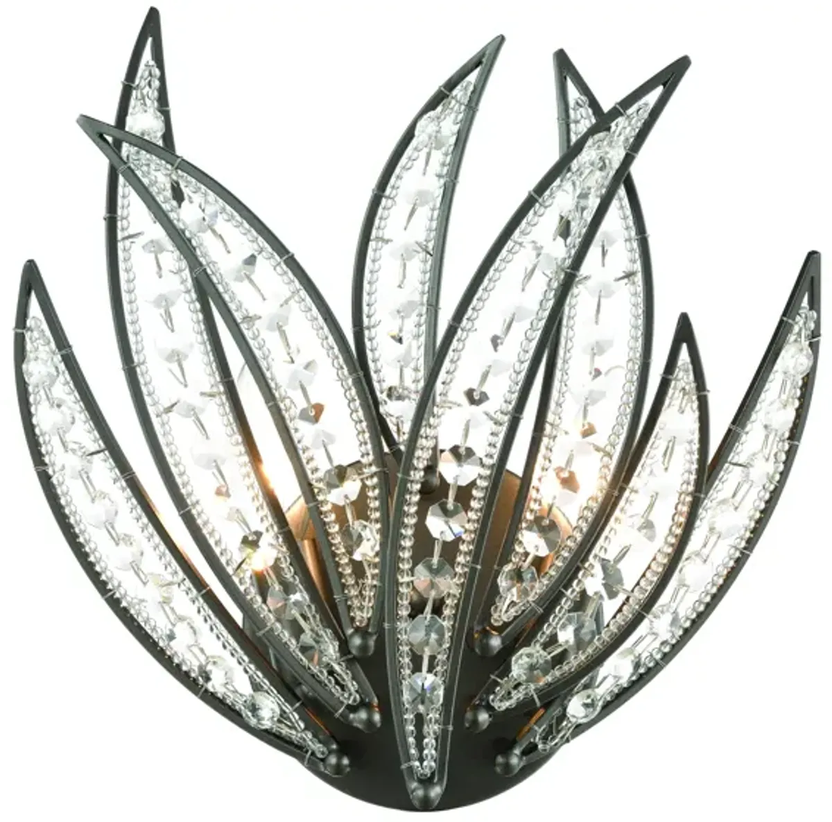 Naples 13" High 2-Light Sconce - Dark Graphite