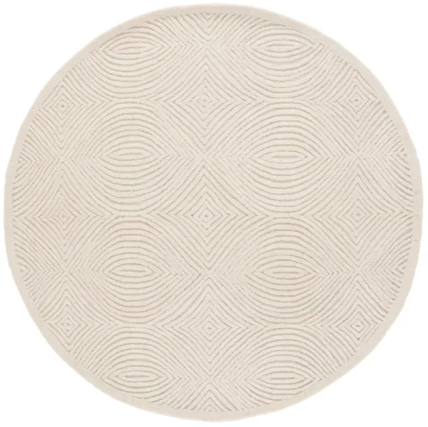 TEXTURAL Hand Tufted 6' x 6' Round area rug
