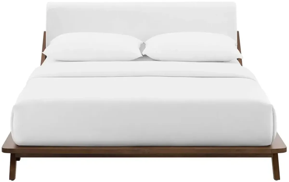Luella Queen Upholstered Fabric Platform Bed