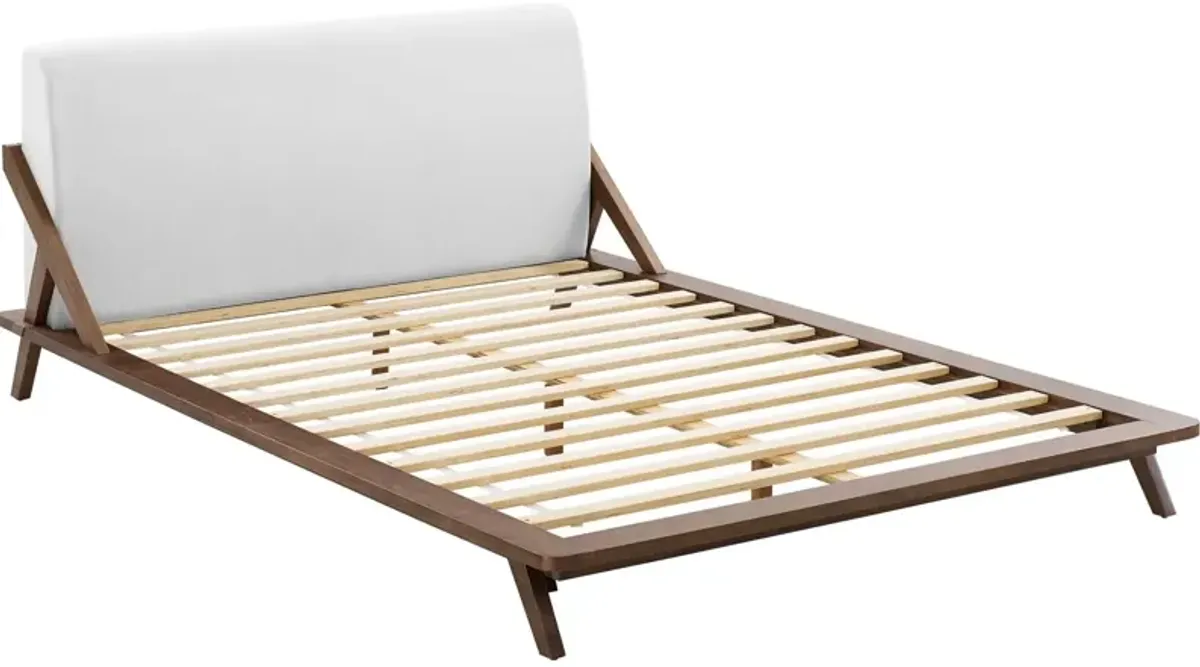 Luella Queen Upholstered Fabric Platform Bed