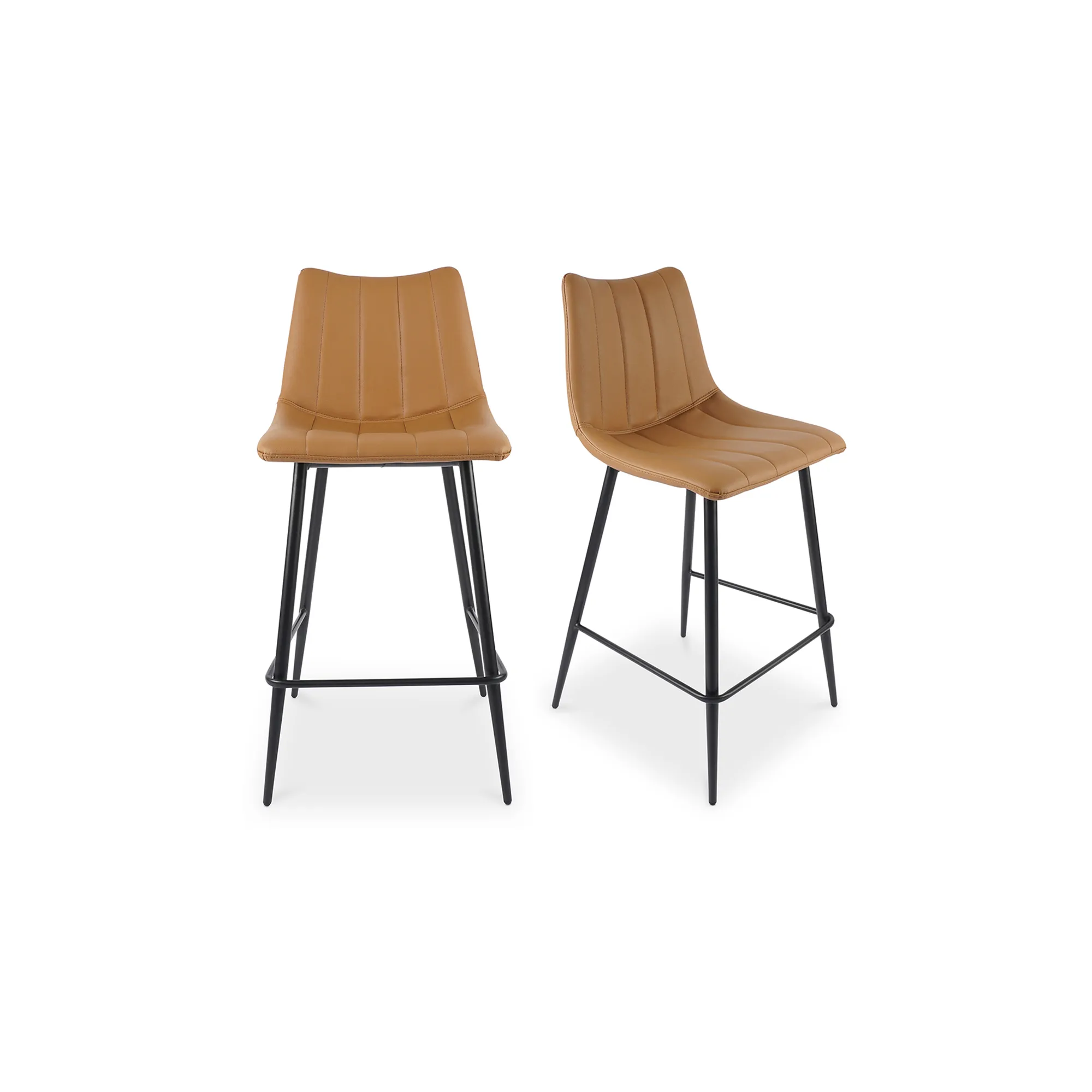 ALIBI COUNTER STOOL TAN-SET OF TWO