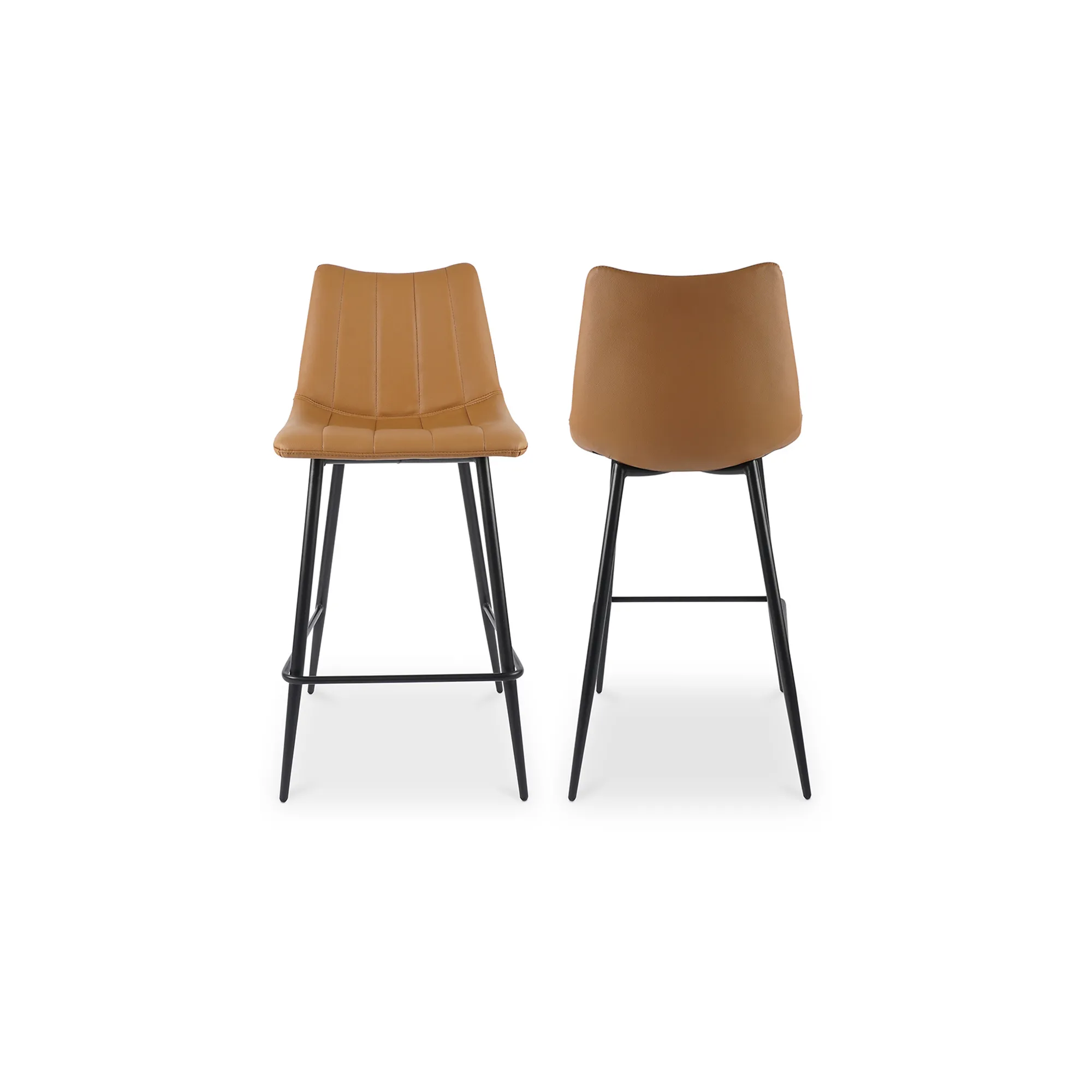 ALIBI COUNTER STOOL TAN-SET OF TWO