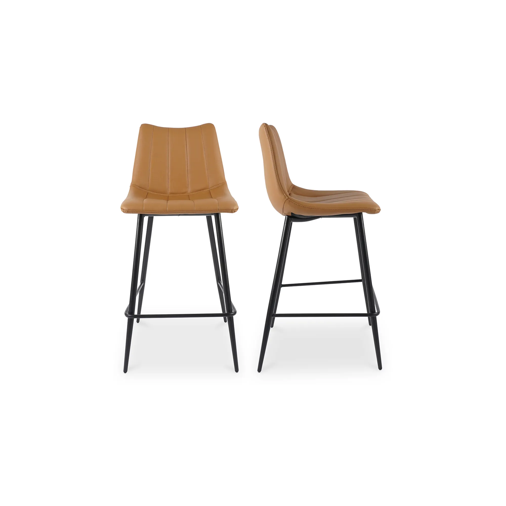 ALIBI COUNTER STOOL TAN-SET OF TWO