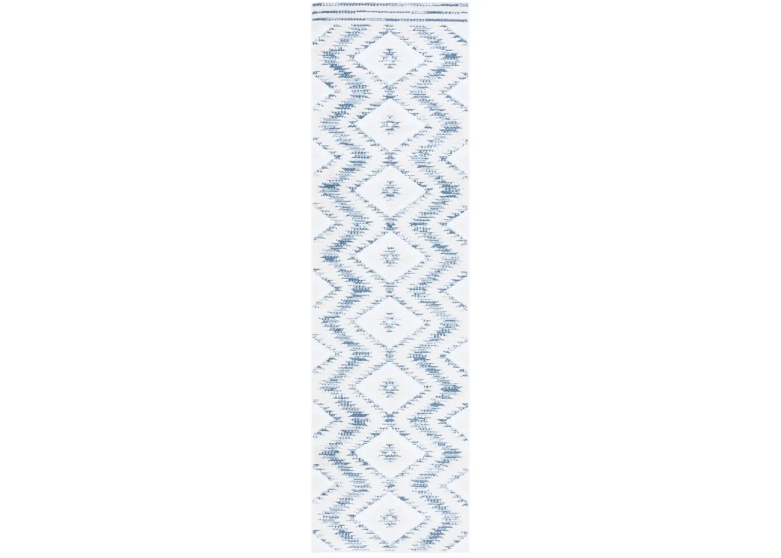 ALAMO 737 Blue 2'-2' X 8' Runner Rug