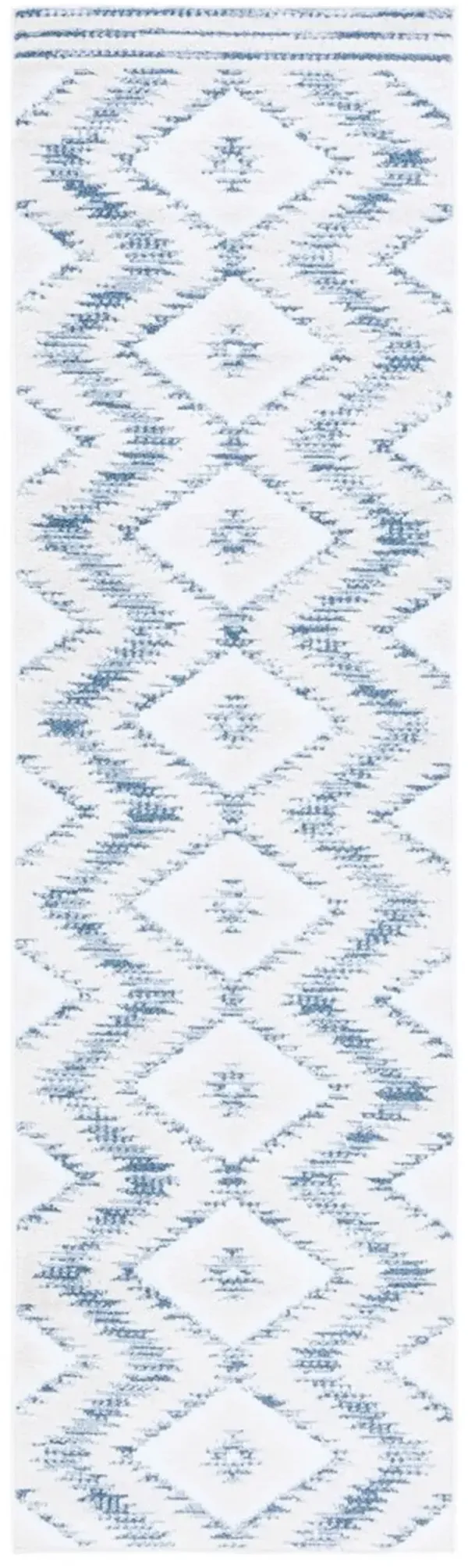 ALAMO 737 Blue 2'-2' X 8' Runner Rug