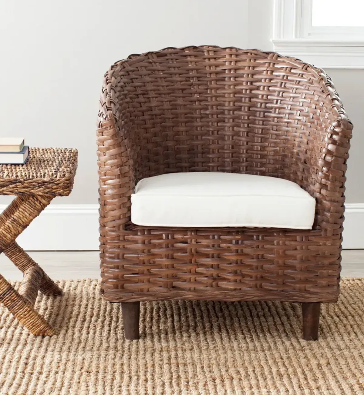 OMNI RATTAN BARREL CHAIR 