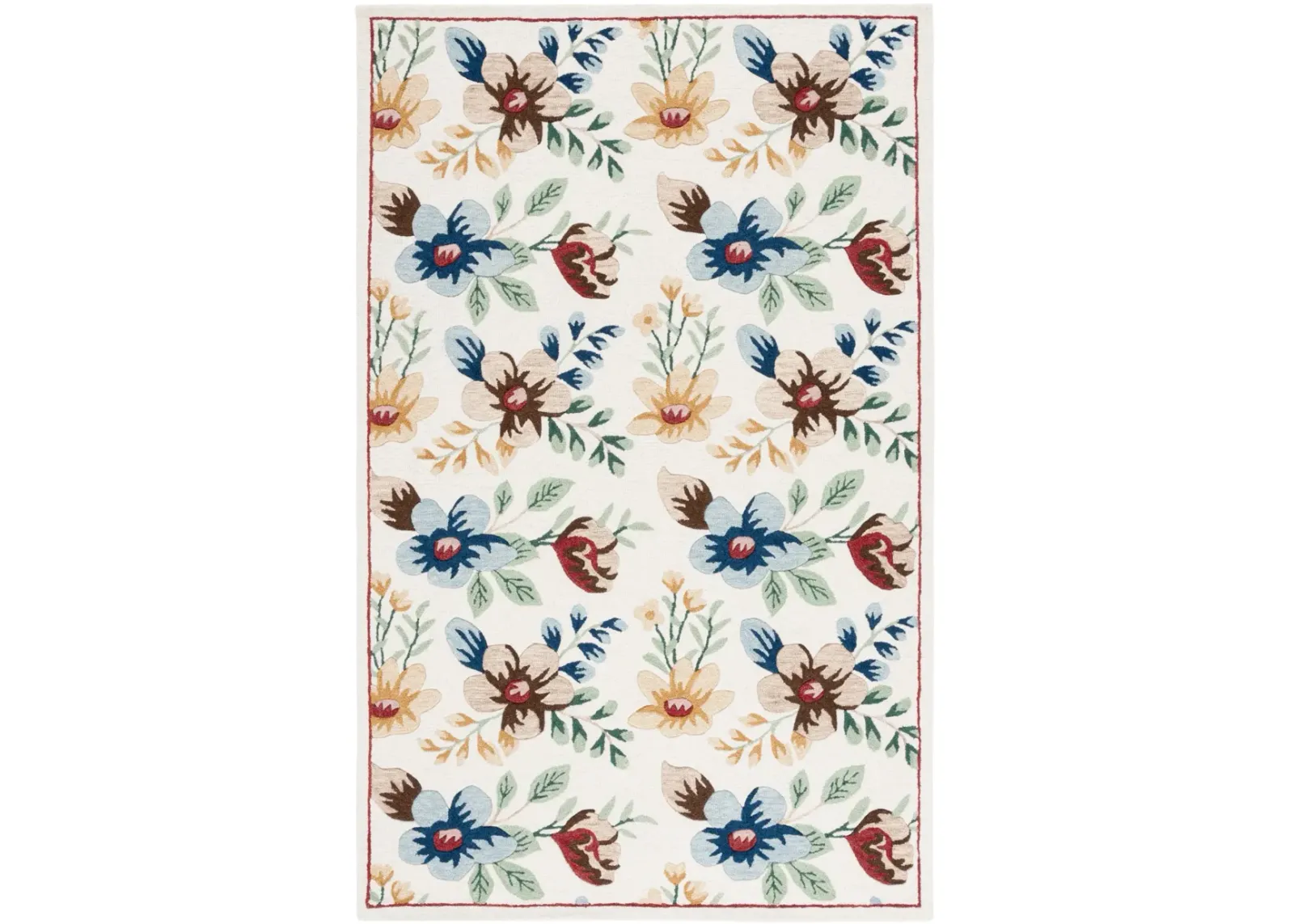 BLOSSOM 571 IVORY  8' x 10' Large Rectangle Rug