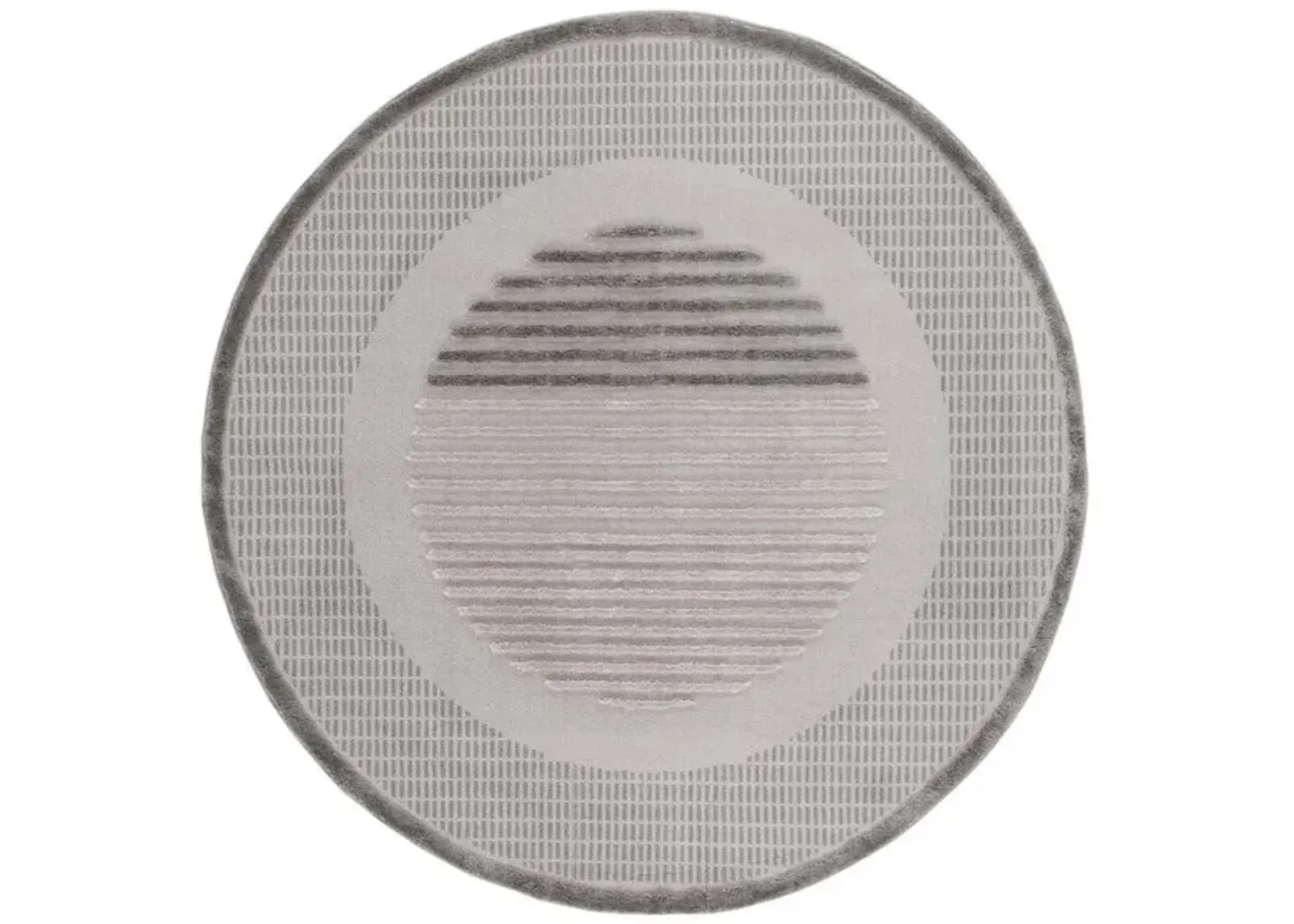 URBAN 218 Grey  6'-7' X 6'-7' Round Round Rug