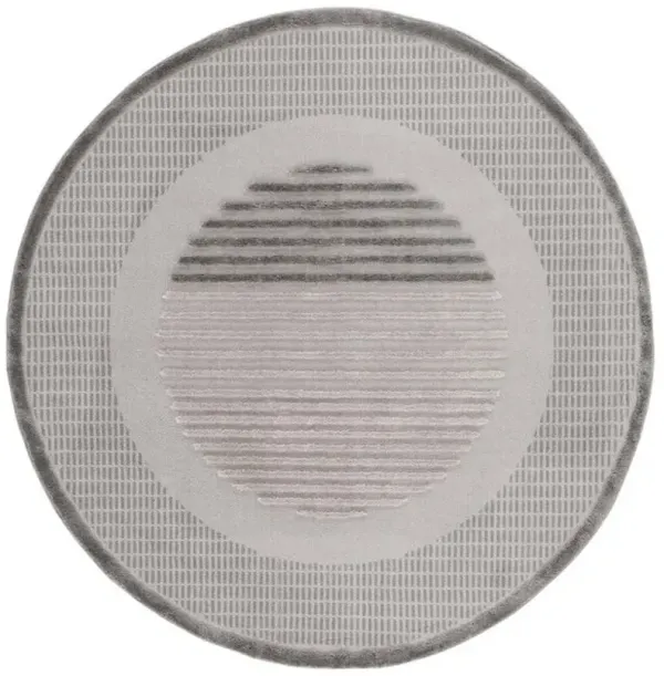 URBAN 218 Grey  6'-7' X 6'-7' Round Round Rug