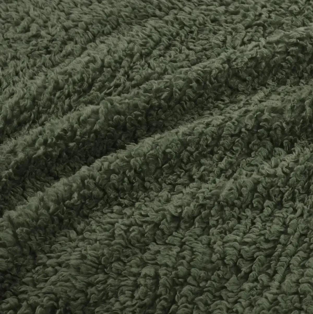 Woolrich Burlington Green Berber Blanket