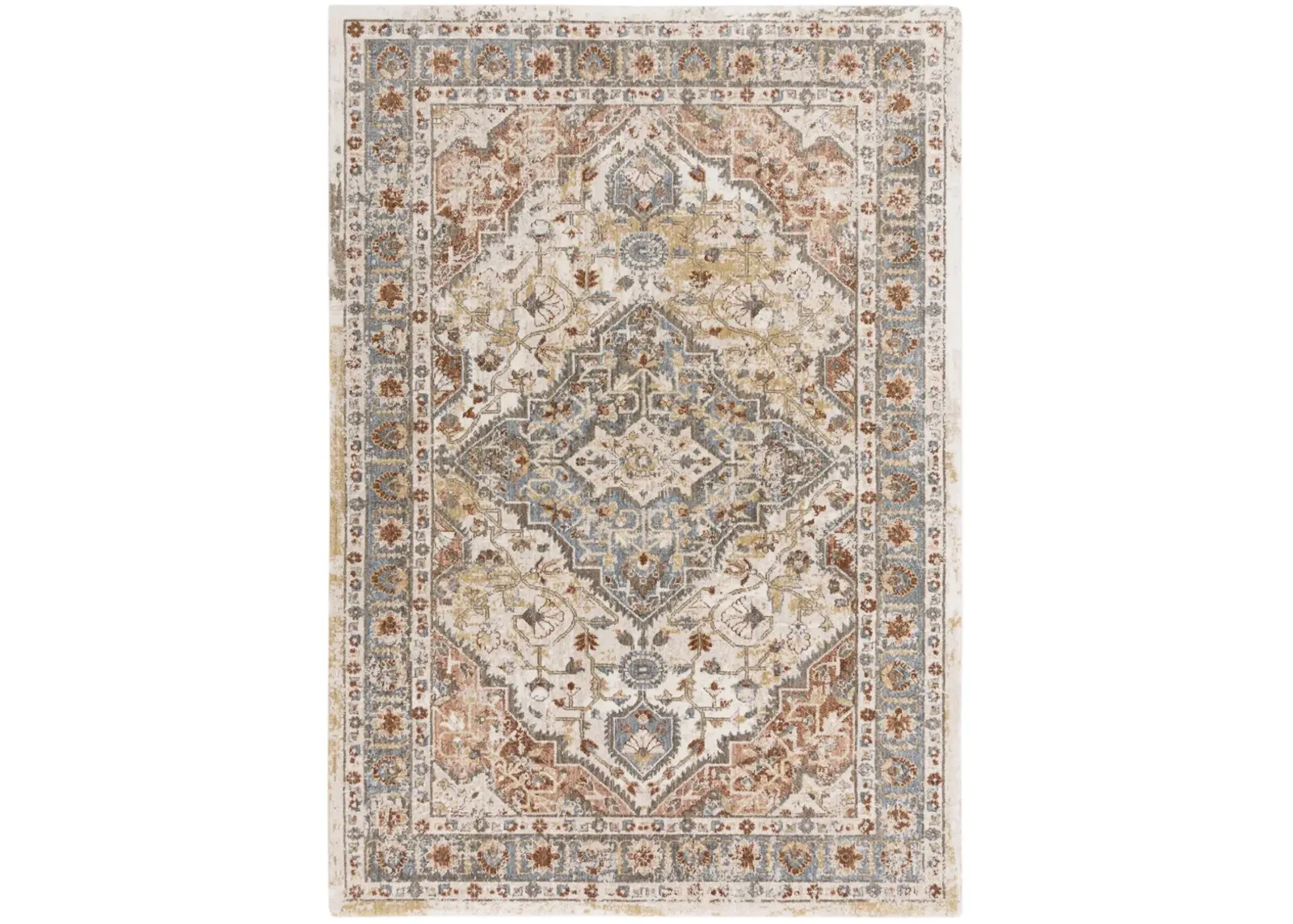 Jasper Ivory/Multi Persian/Classic Recycled Polyester 9'x12' Rectangle Rug