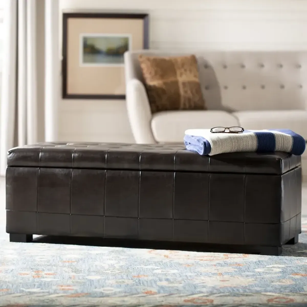 LARGE MANHATTAN STORAGE BENCH