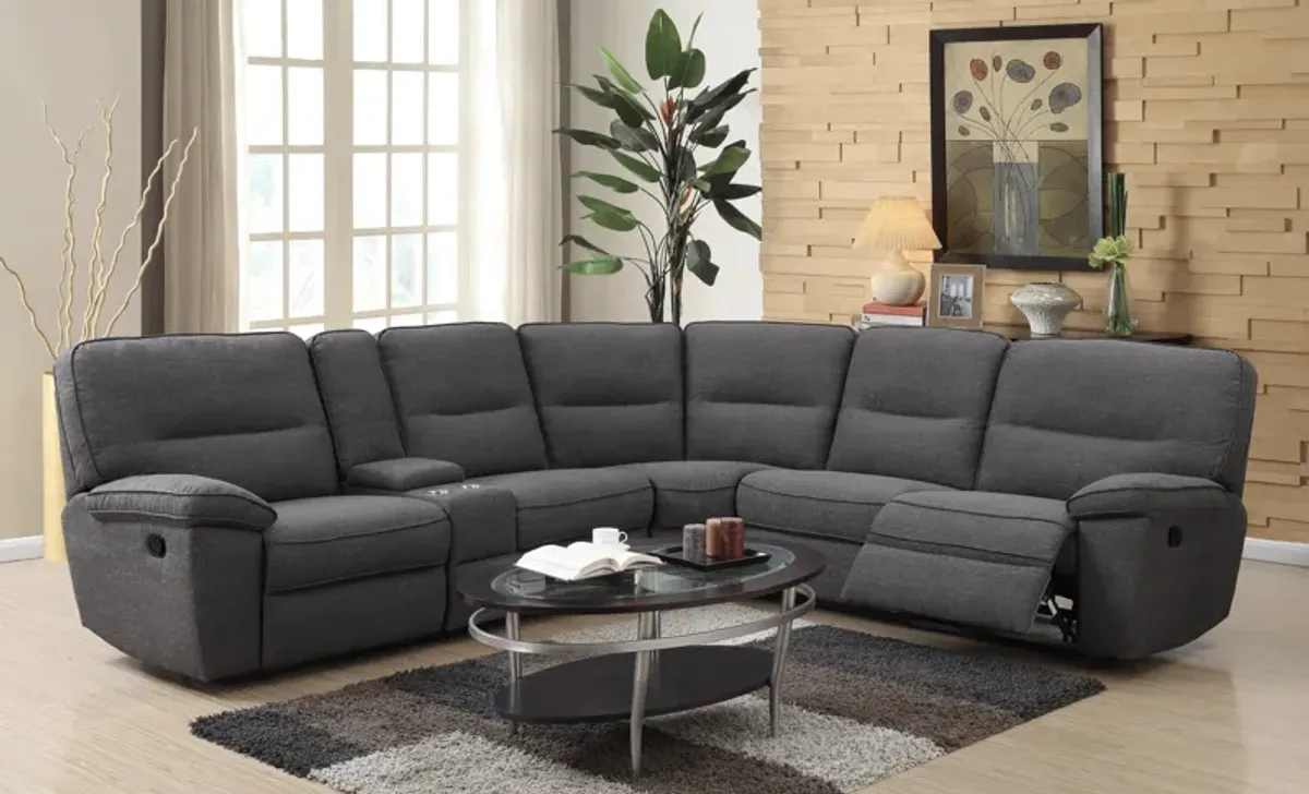 Alberta 6 Piece Modular Reclining Sectional Set