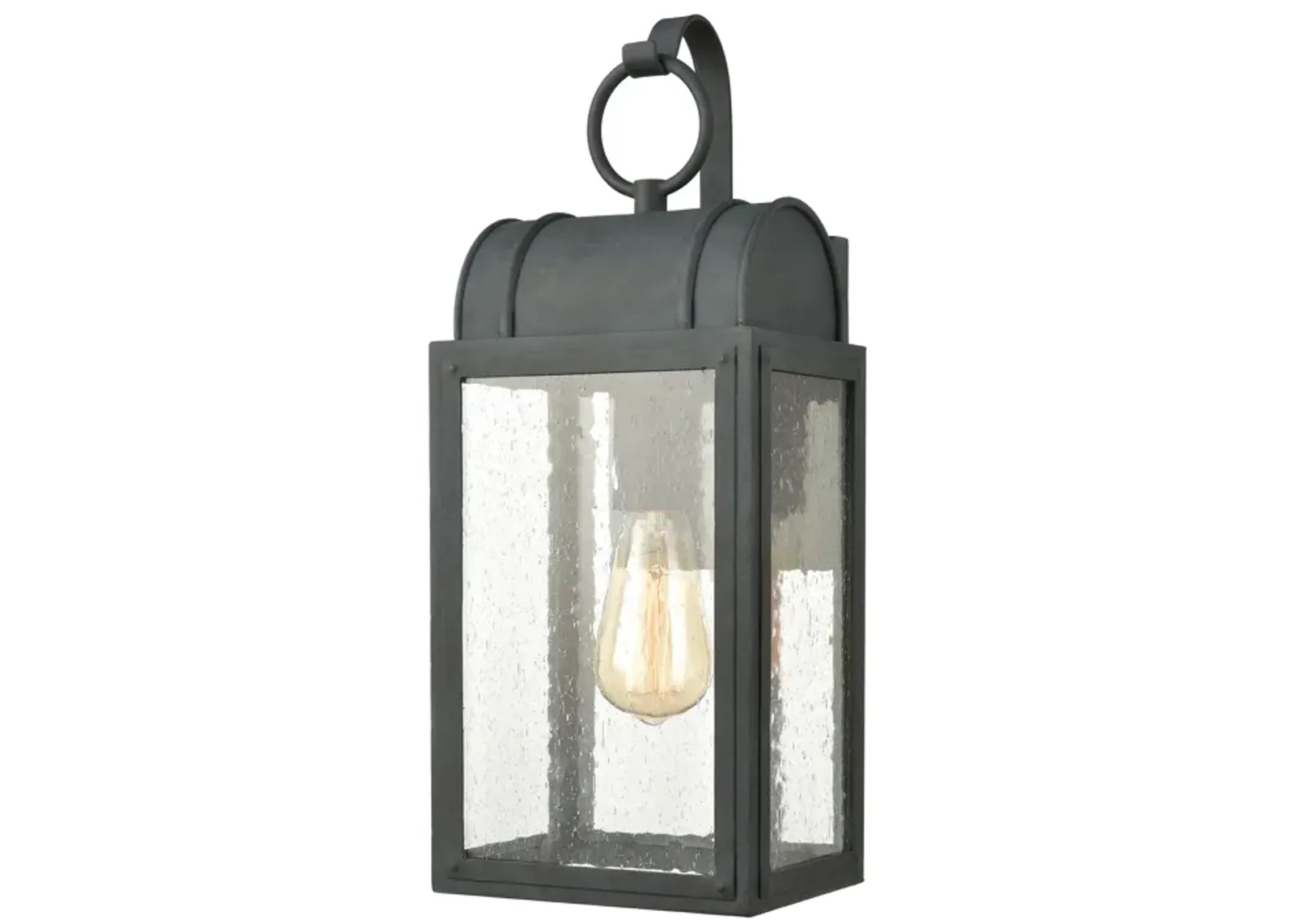 Heritage Hills 17" High 1-Light Outdoor Sconce - Aged Zinc