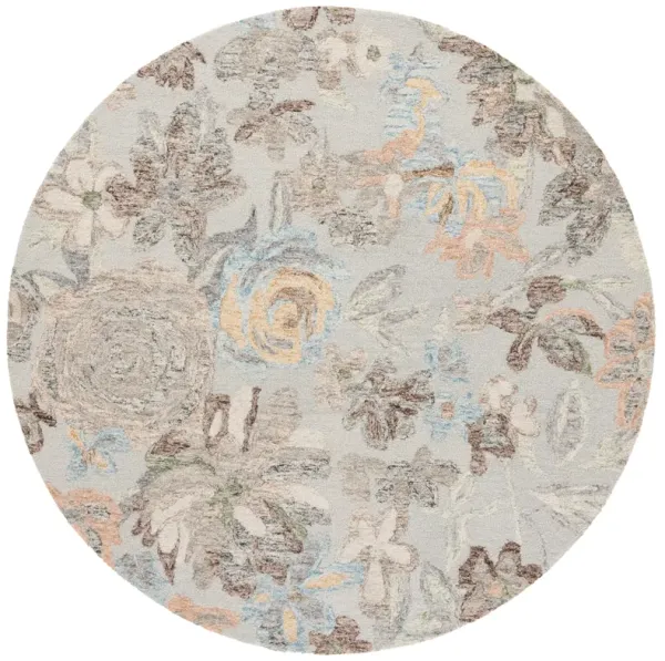 BLOSSOM Hand Tufted 6' x 6' Round area rug