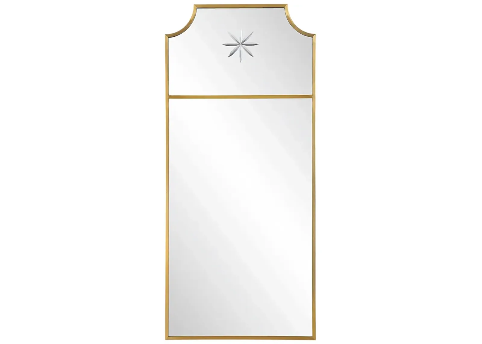 Uttermost Caddington Tall Brass Mirror