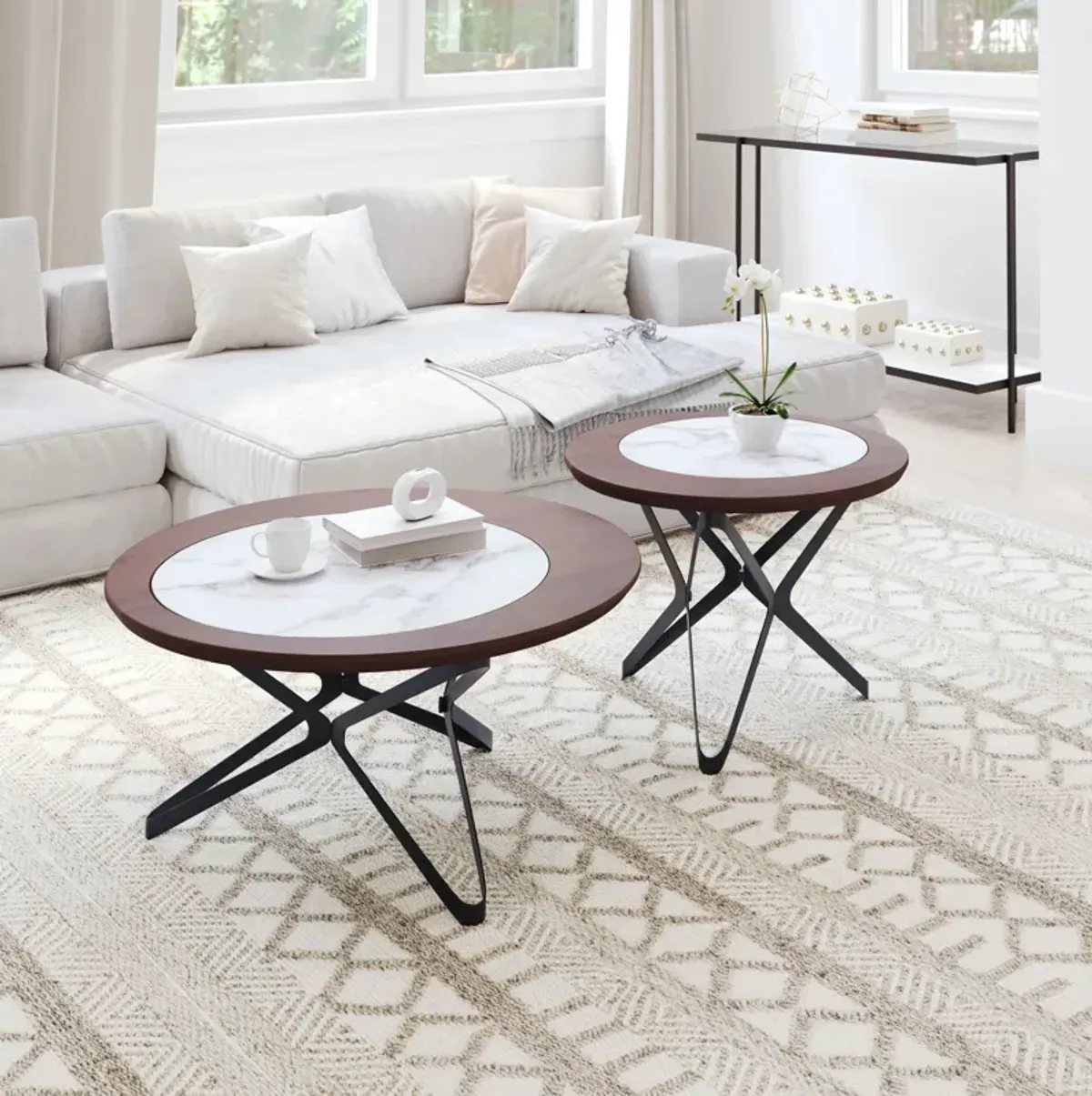 Anderson Coffee Table Set (2-Piece) Multicolor