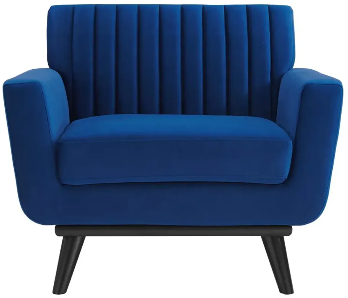 Engage Channel Tufted Performance Velvet Armchair