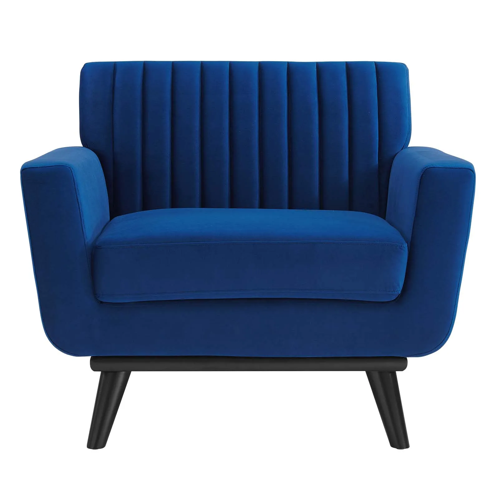 Engage Channel Tufted Performance Velvet Armchair